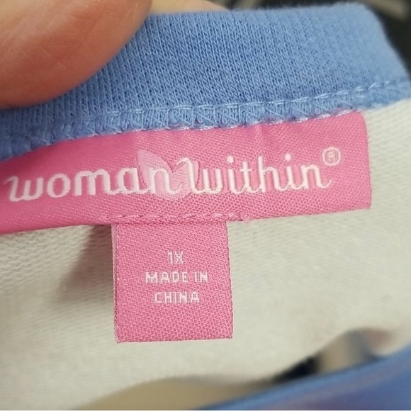 Woman Within Ombré Sweatshirt - Picture 3 of 5